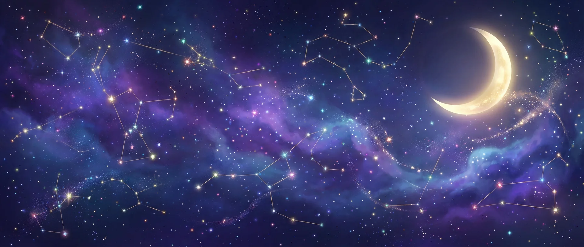 星空背景 - 爱与战 | 每日星座运势与塔罗占卜